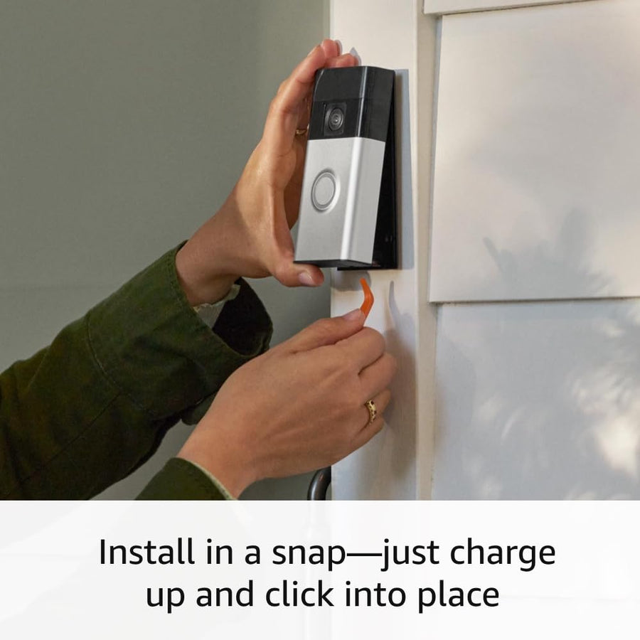 Ring Battery Doorbell, Head-to-Toe Video, Live View with Two-Way Talk, and Motion Detection & Alerts (2024 release), Venetian Bronze